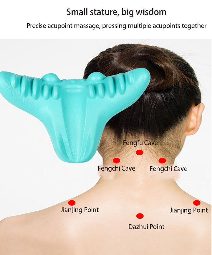 Comfortabel nek- en schouderkussen met ergonomisch ontwerp voor rugondersteuning en stressvermindering.