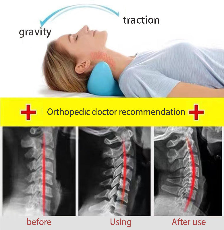 Wellness nekstretcher kussen voor diepe ontspanning, spierverlichting en algemeen welzijn van nek/schouder.