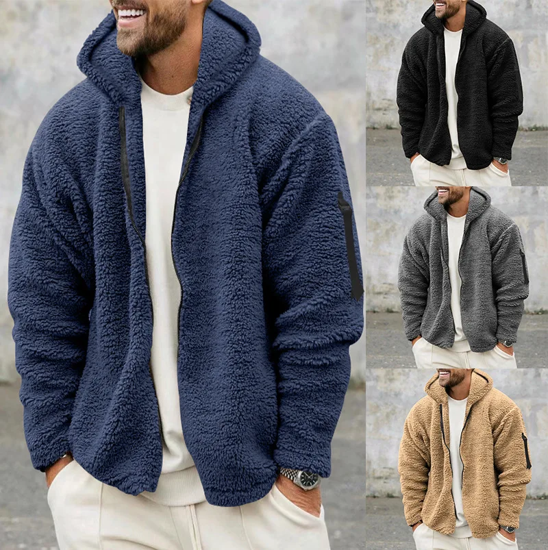 Comfortabel en warm heren fleece vest, dubbelzijdig draagbaar. Perfecte ademende casual kleding voor heren.