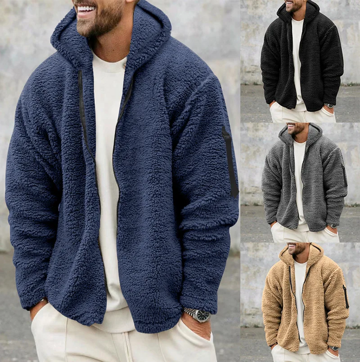 Comfortabel en warm heren fleece vest, dubbelzijdig draagbaar. Perfecte ademende casual kleding voor heren.