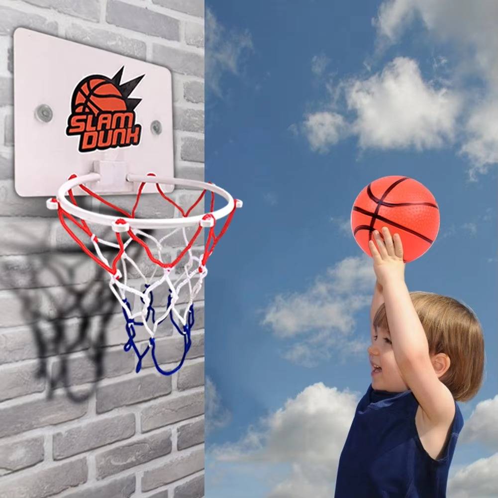 Mini basketbalring voor kinderen, verstelbaar voor binnen & buiten; ideaal speelgoed voor jonge sporters.