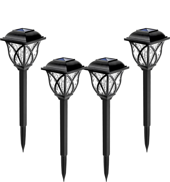 Betoverende sfeerverlichting van LunaGlow solar LED tuinlampen. Creëert een magische ambiance in de buitenruimte.