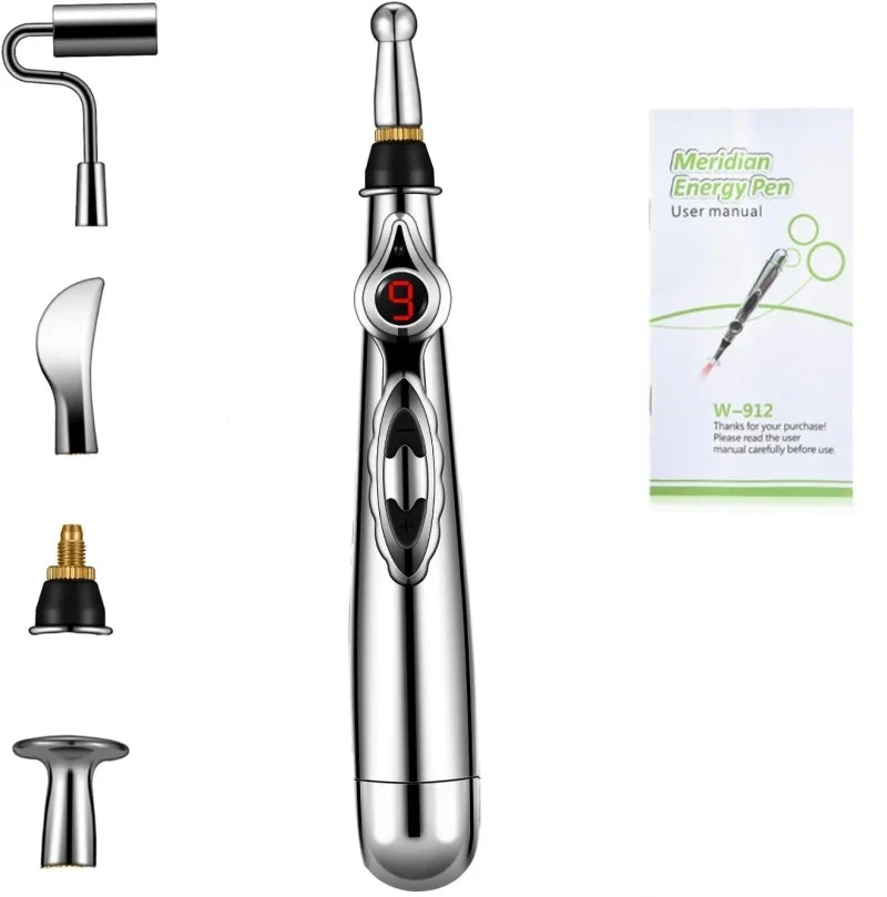 Ergonomische elektronische pen voor doelgerichte pijnverlichting en ontspanning.