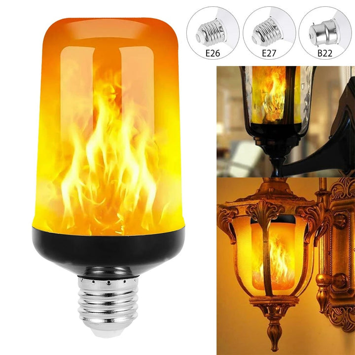 Vlamlamp LED voor optimale sfeerverlichting; E27/E14 fitting beschikbaar.