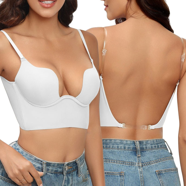Dames rugloze comfort bh. Onzichtbare ondersteuning voor een gladde look. Ideaal onder feestkleding.