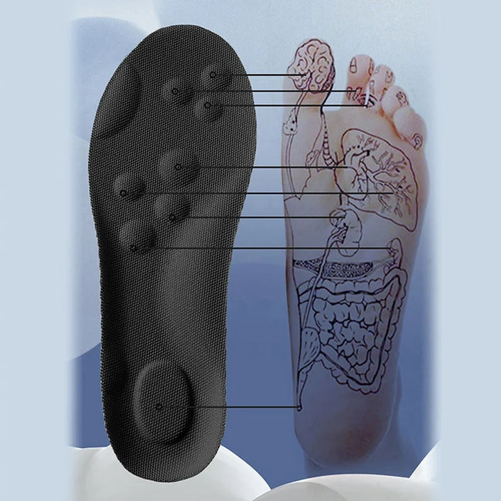 Ergonomische inlegzolen met voetondersteuning, ideaal voor pronatie en stabiliteit tijdens sport.