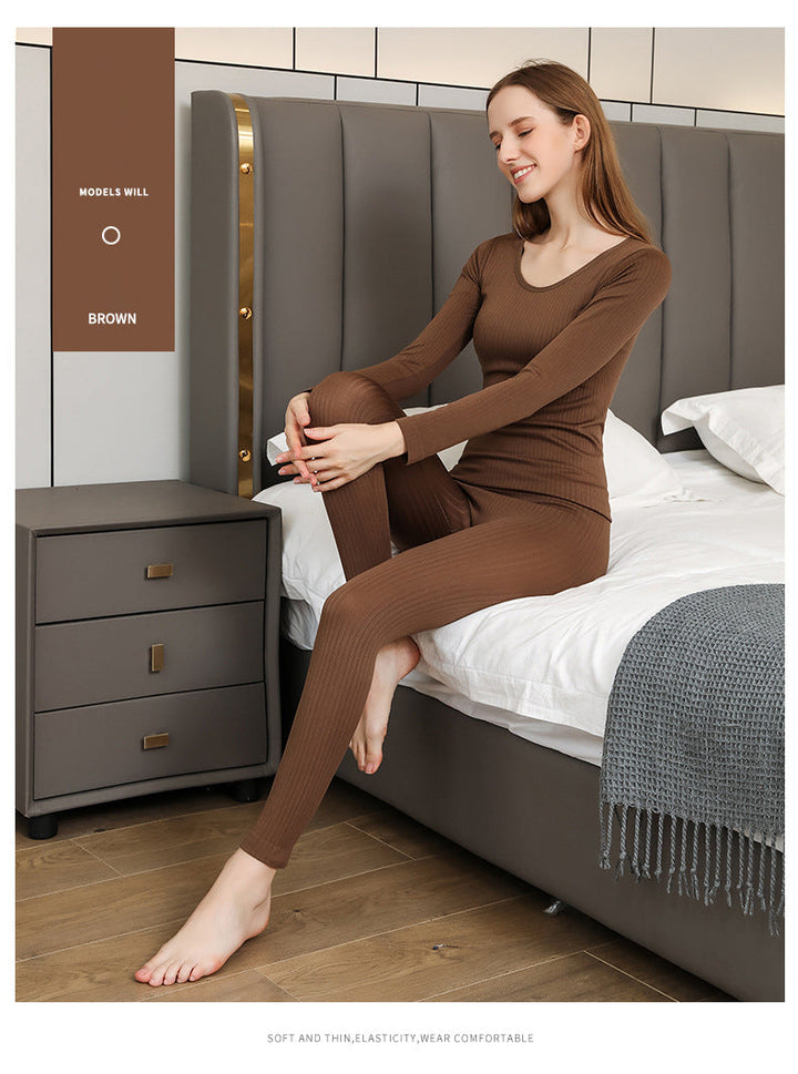 Set warme thermische onderkleding voor dames, perfecte basislaag voor koude dagen.