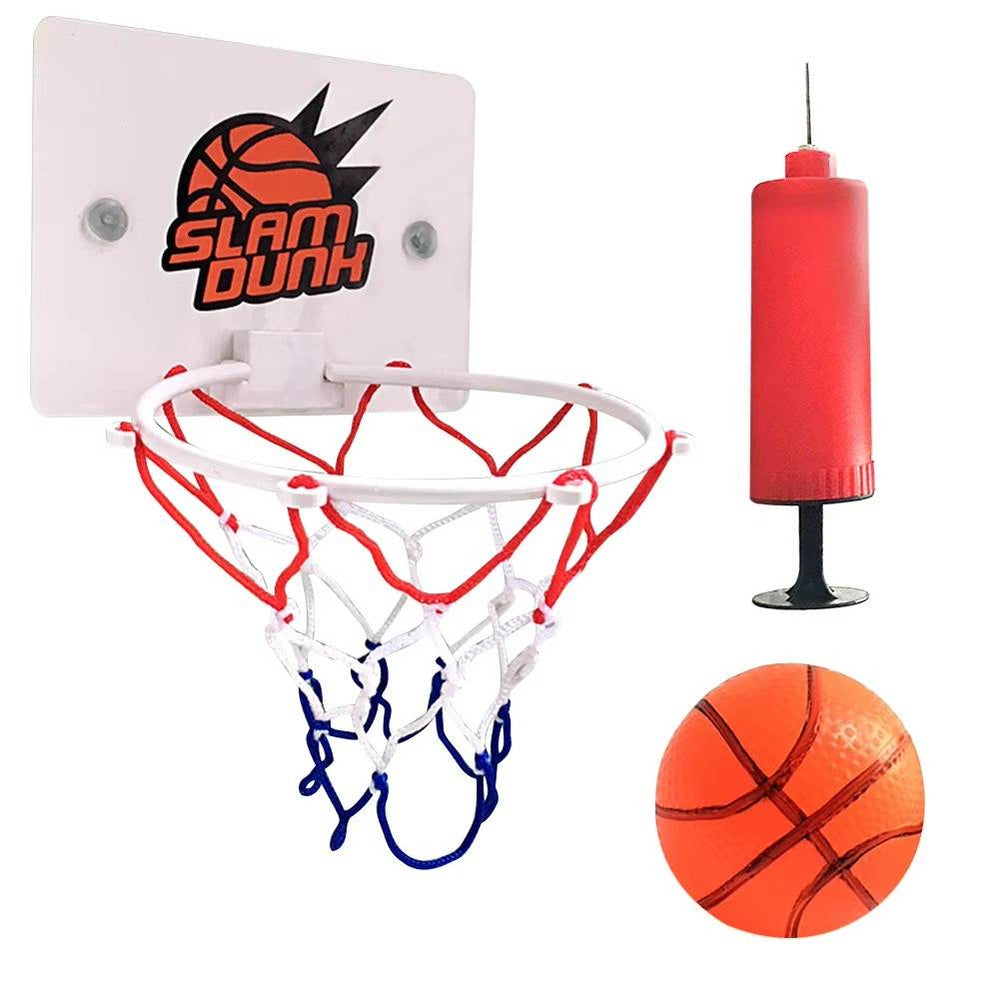 Verstelbare mini basketbalhoepel voor kinderen, perfect voor uren speelplezier thuis; draagbaar.
