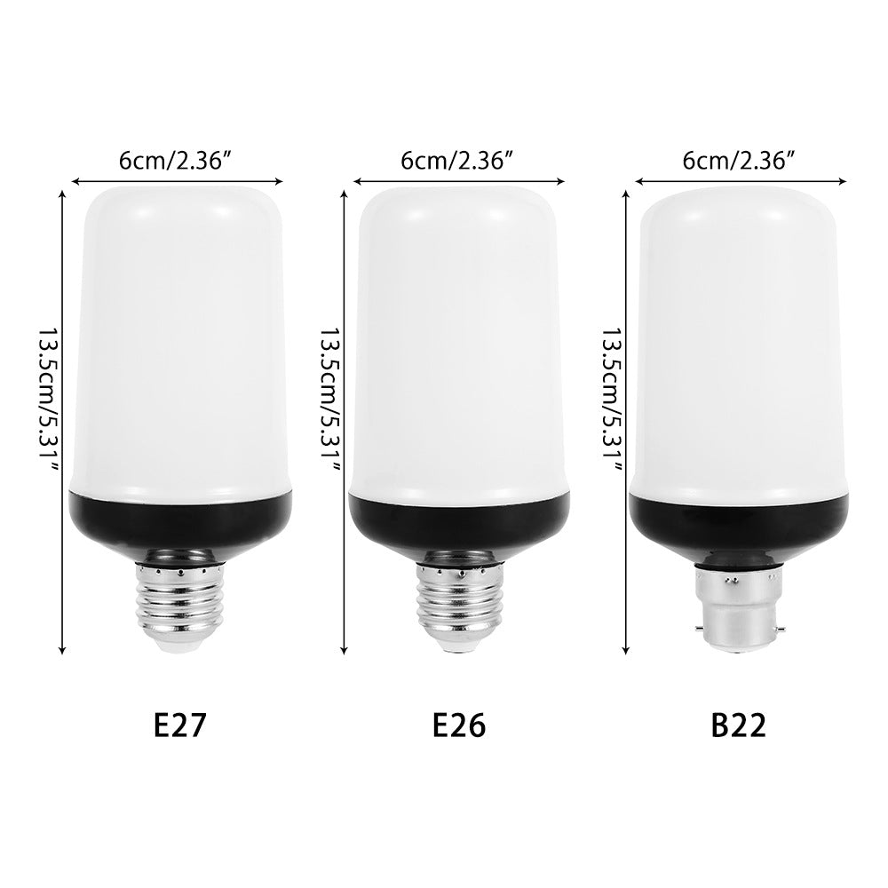 Geniet van realistisch vuur effect met deze LED vlamlicht feestlamp.