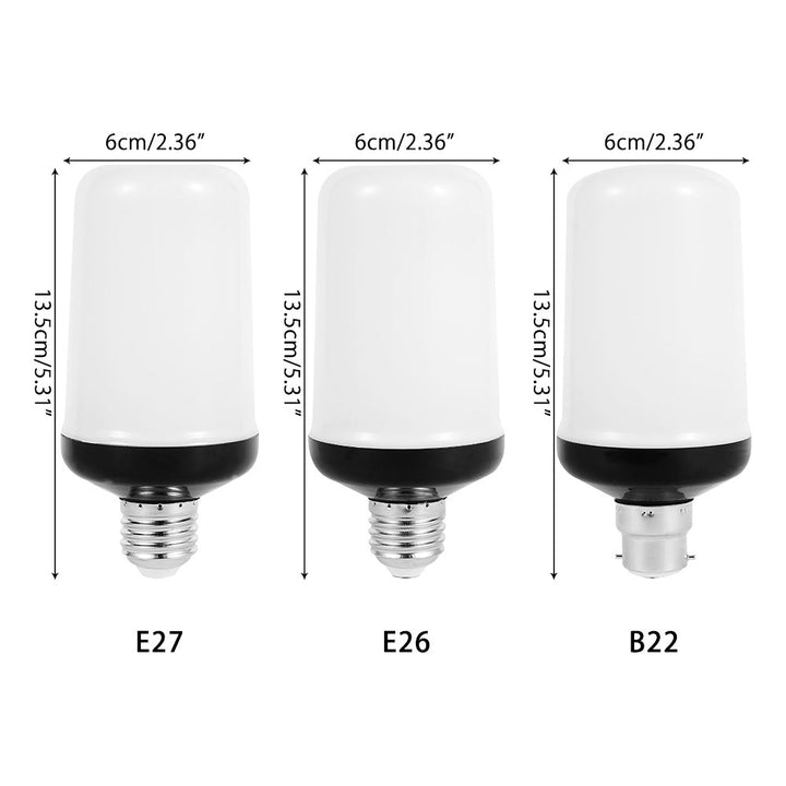 Geniet van realistisch vuur effect met deze LED vlamlicht feestlamp.