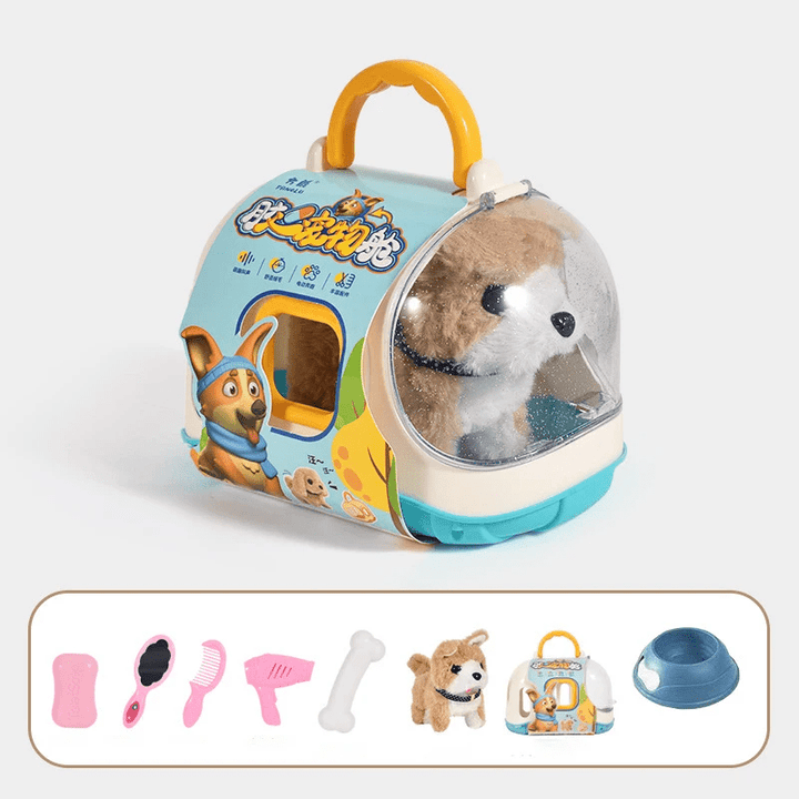Leuk cadeau voor kinderen: een interactieve pluchen hond met loopfunctie, stimuleert rollenspel en fantasie.