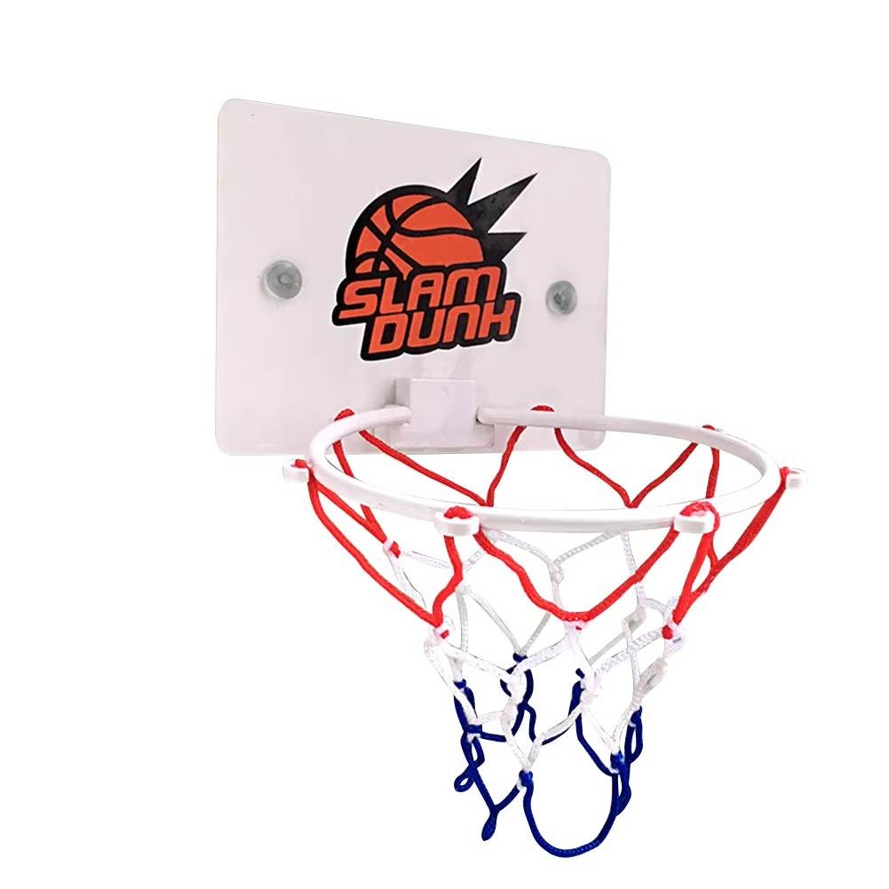 Kindvriendelijke basketbalring, eenvoudig te verstellen en op te zetten voor snel speelplezier binnen of buiten.