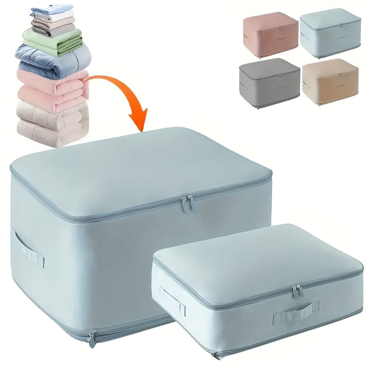 Set compressie opbergzakken voor een opgeruimd huis en georganiseerde kledingkasten.