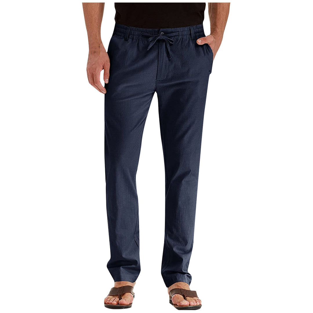 Losvallende heren zomerbroek, ademend en modieus, perfect voor warme dagen.
