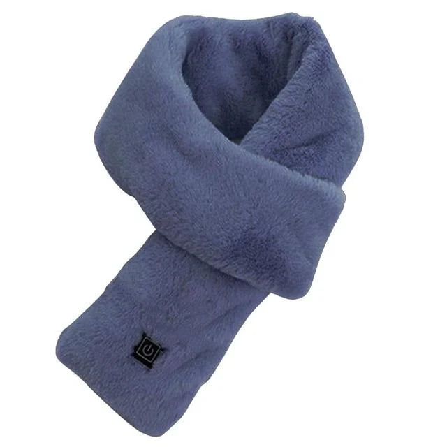 Zachte fleece Merel verwarmde sjaal, USB oplaadbaar, comfortabel en uniseks voor koude dagen.