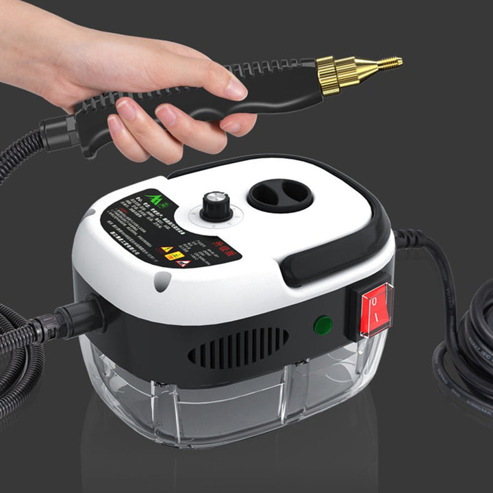 Multifunctionele stoomreiniger die krachtig het interieur van een auto reinigt, ideaal voor dieptereiniging.