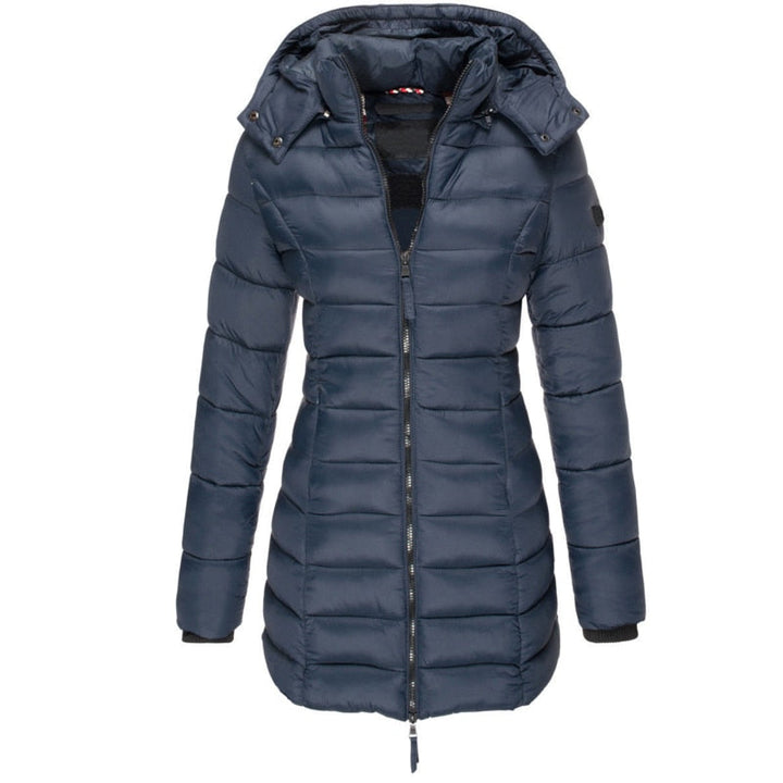 Dames donsjack 'Olivia' met capuchon, warm en lichtgewicht. Perfecte stijlvolle winterjas voor damesmode.