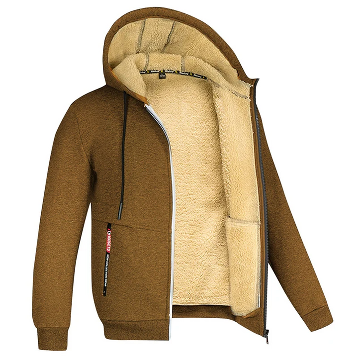 Heren warm fleece vest met zachte voering. Comfortabele bovenkleding voor winter en herfst.