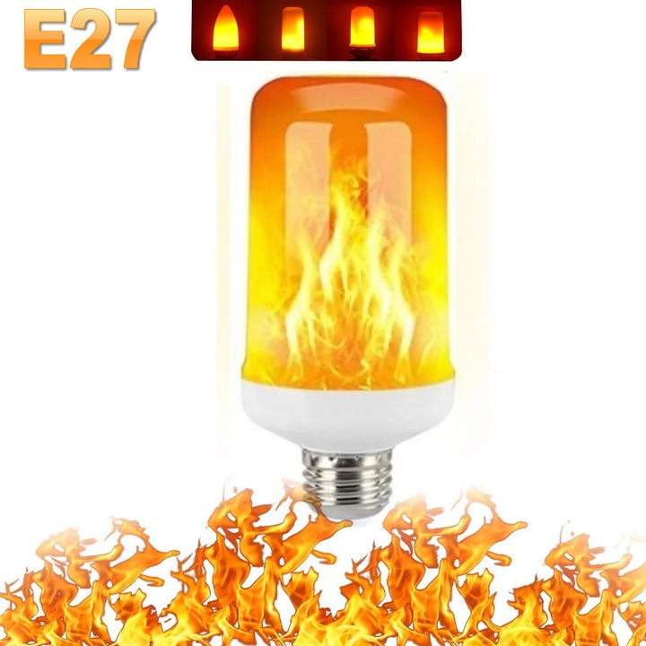 Lange levensduur LED vlamlamp; decoratieve lamp met vuur simulatie.