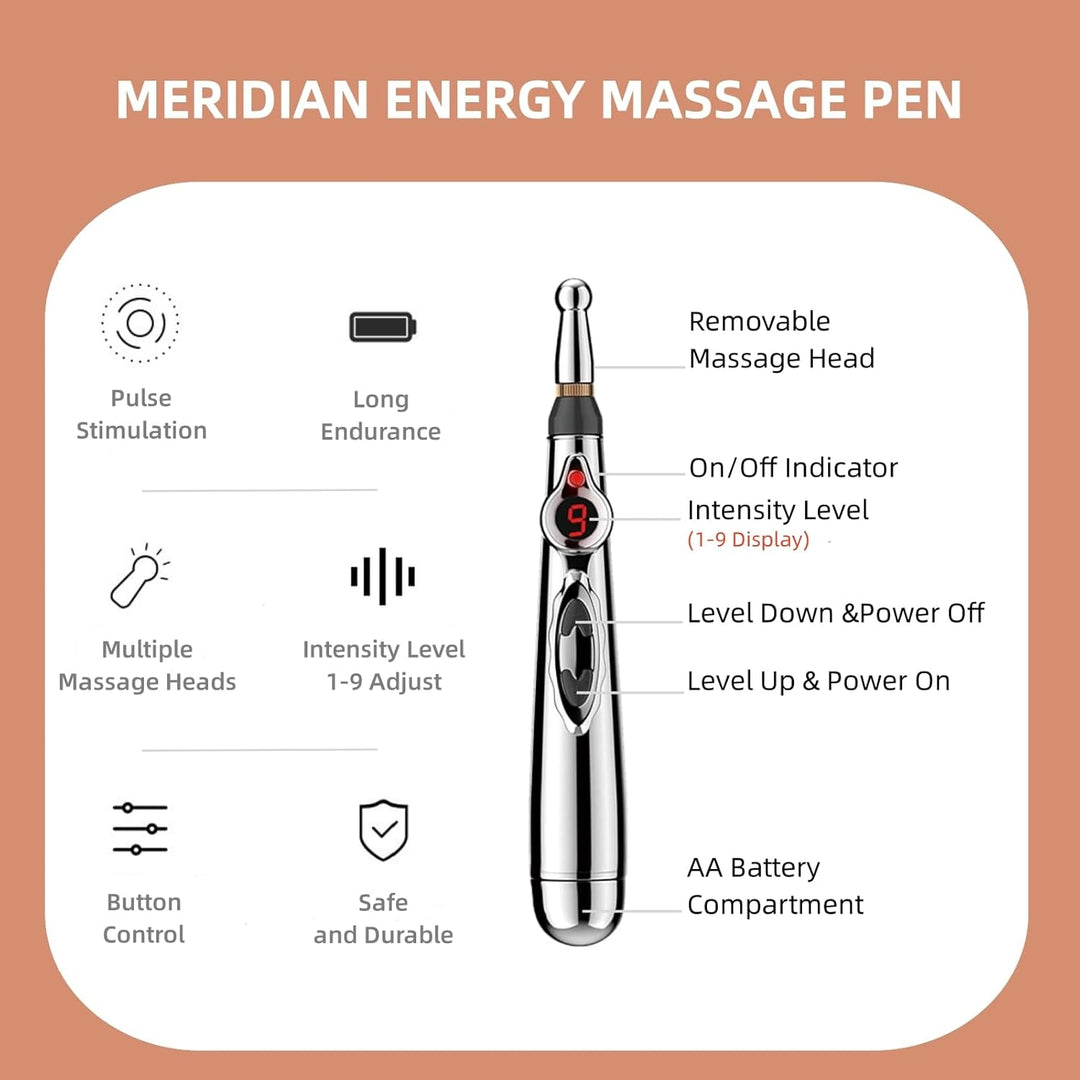 Elektronische pijnverlichting pen, perfect voor na het sporten of dagelijkse stress.