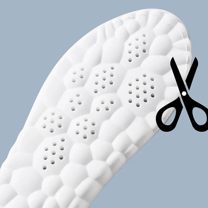 Unisex hoog elastische sport inlegzolen, zorgen voor veerkracht en energieteruggave bij elke stap.