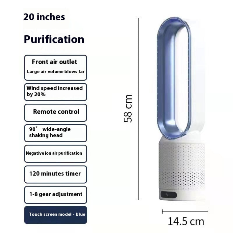 Deze 3-in-1 torenventilator is een krachtige luchtkoeler, stille ventilator én effectieve luchtreiniger.