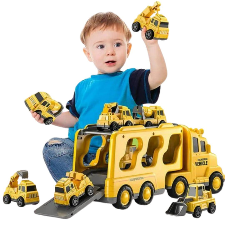 Grote speelgoed transportwagen met licht & geluid voor kinderen; stimuleert rollenspel en fantasie.