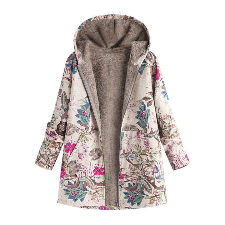 Dames vintage warme jas met zachte fleece voering, ideaal voor winter comfort en stijl. Nieuwe collectie.