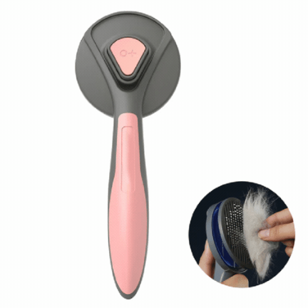 Zachte borstelharen van de huisdierborstel, perfect voor comfortabele vachtverzorging en een gezonde vacht.