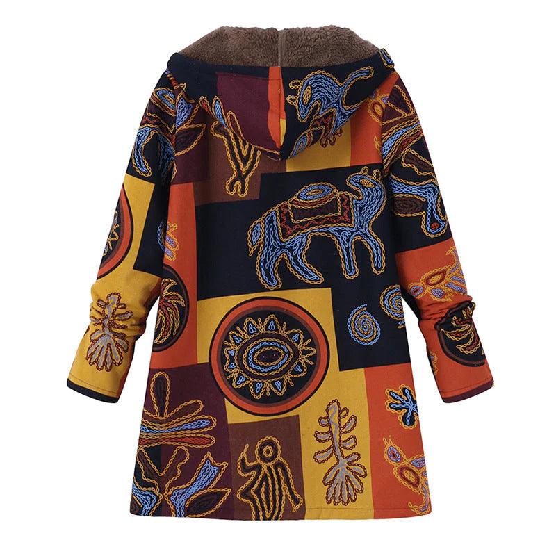Stijlvolle vintage dames winterjas met zachte voering. Ideaal voor modebewuste vrouwen deze winter.