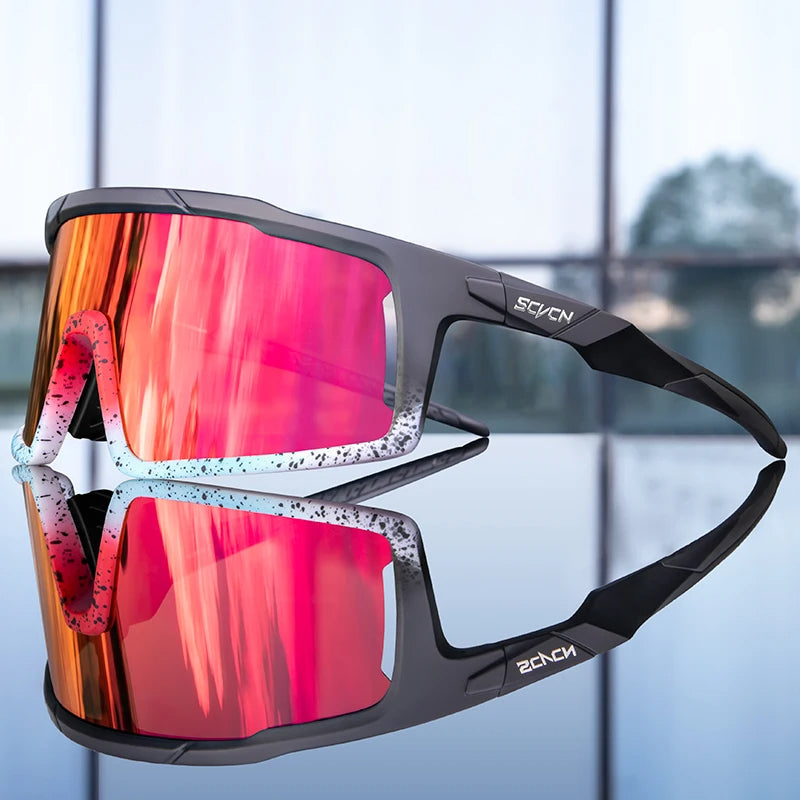 Unisex zonnebril met antislip en gepolariseerde glazen biedt 100% UV-bescherming; ideaal voor actieve levensstijlen.