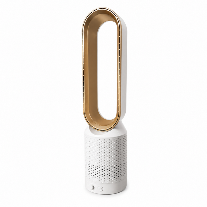 Moderne 3-in-1 torenventilator, luchtkoeler & luchtreiniger; ideaal voor kantoor, woon- of slaapkamer.