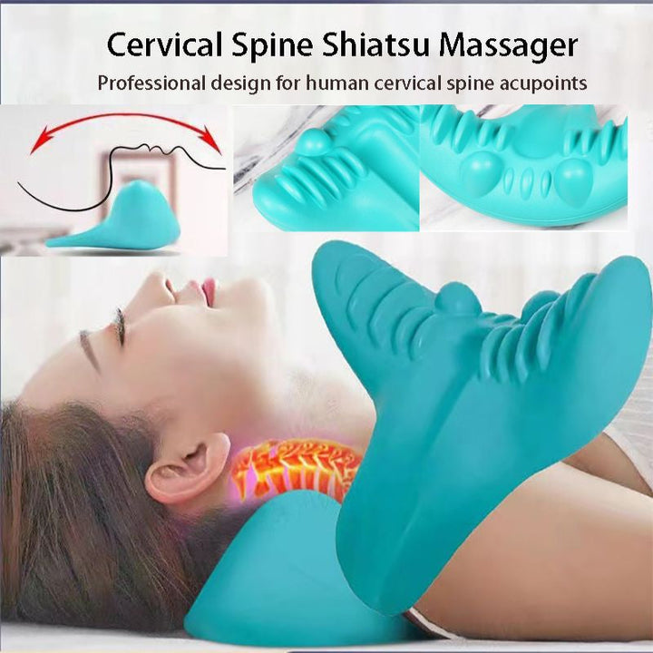 Multifunctioneel kussen voor nek- en schouderontspanning en pijnverlichting, essentieel voor wellness.