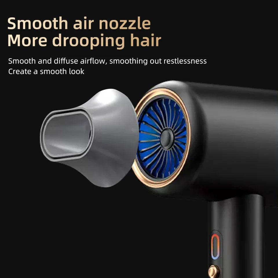 Professionele haardroger 2400W, zorgt voor een perfecte finish en glans.