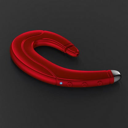 "Draadloze bone conduction headset voor comfortabel oorvrij luisteren, ideaal voor sporters, beschikbaar in blauw, rood, zwar