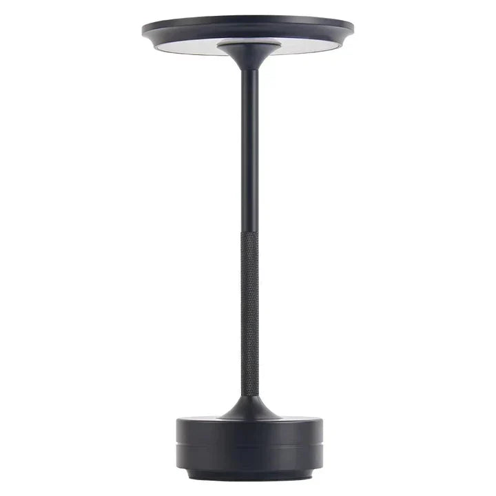 "Draadloze LED tafellamp oplaadbaar en dimbaar, modern design, ideaal voor sfeerverlichting in elke kamer."