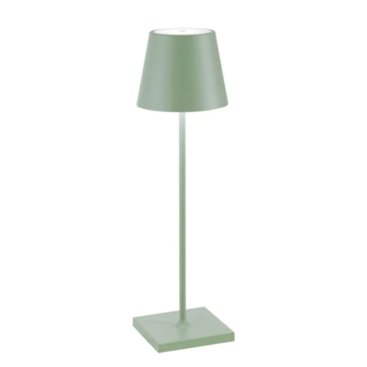 "Draadloze oplaadbare tafellamp, slank en modern ontwerp, ideaal voor elk interieur, met touch bediening en USB oplaadbaar."