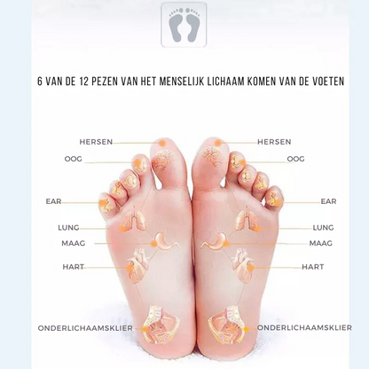 "Draagbaar EMS voetmassage kussen, stimuleert spieren, bevordert doorbloeding. Lichtgrijs ontwerp, ideaal voor ontspanning."