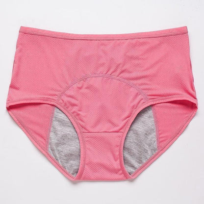 "Droog blijvend damesondergoed, naadloos en ademend, in een 4-pack. Verkrijgbaar in diverse kleuren en maten."