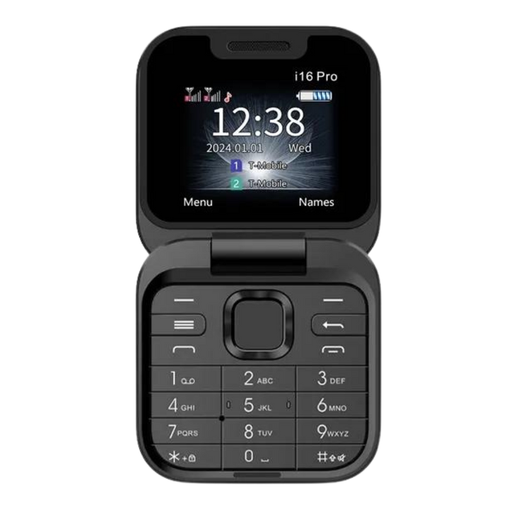 Compacte klaptelefoon Dual SIM FlexFold, ideaal voor reizen en dagelijks mobiel gebruik.