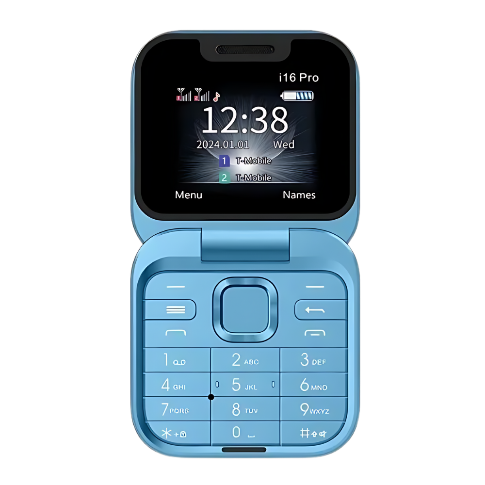 Betrouwbare klaptelefoon voor lange gesprekken en dagelijks mobiel gebruik, FlexFold design.