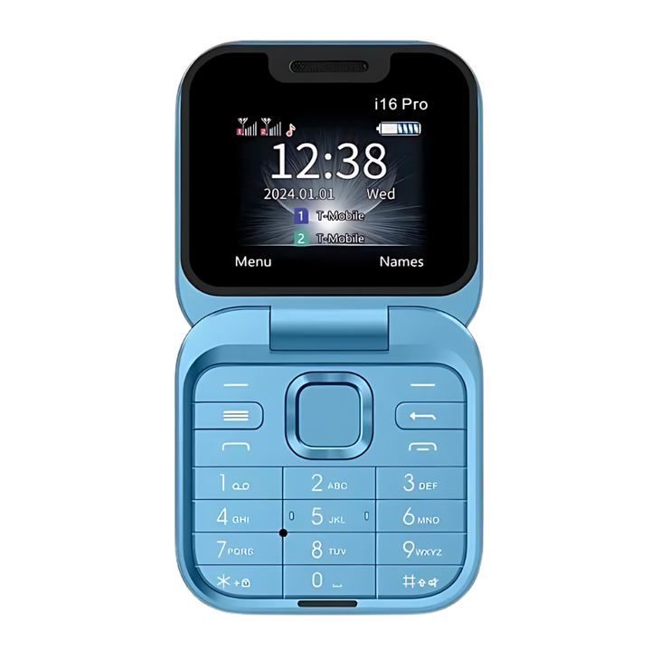 Betrouwbare klaptelefoon voor lange gesprekken en dagelijks mobiel gebruik, FlexFold design.