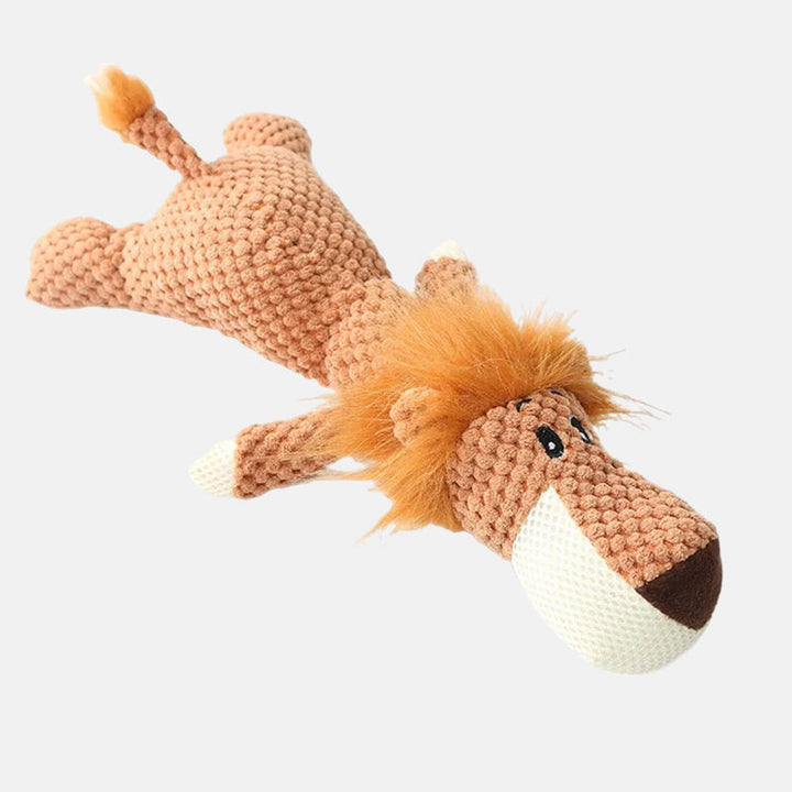 Collectie van onverwoestbaar hondenkauwspeelgoed, diverse vormen en maten voor elk type huisdier.