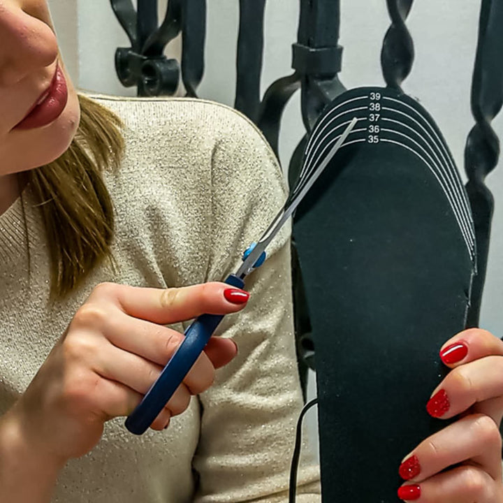 Set van twee USB oplaadbare inlegzolen voor heren, bieden comfortabele warmte als voetenwarmers.