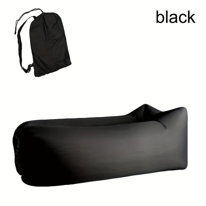 Comfortabele opblaasbare bank perfect voor picknicks, strand en ontspanning in de buitenlucht.