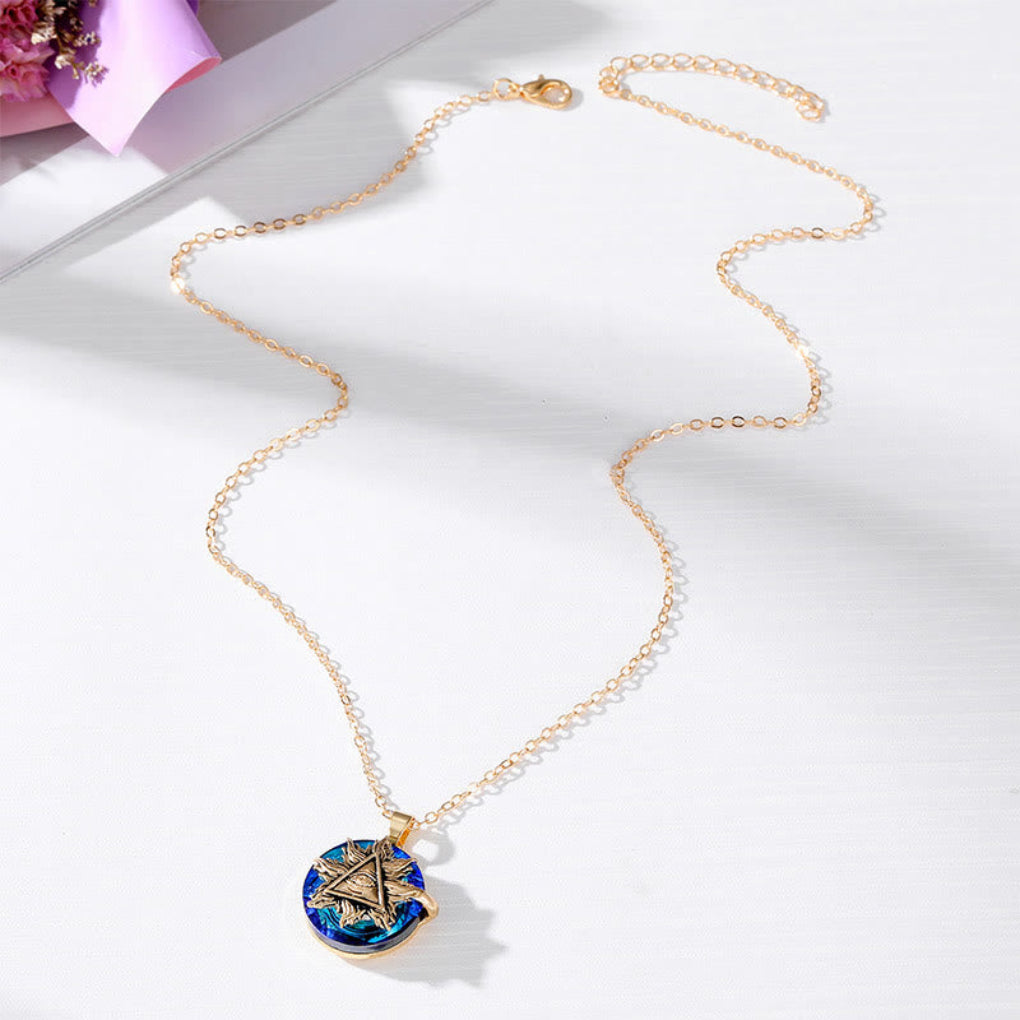 Prachtige boze oog damesketting, combineert moderne stijl met eeuwenoude spirituele bescherming als amulet.