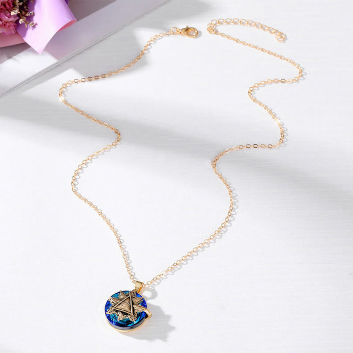 Prachtige boze oog damesketting, combineert moderne stijl met eeuwenoude spirituele bescherming als amulet.