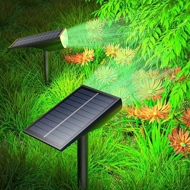 9 LED solar tuinverlichting, energiezuinig en waterdicht voor buiten. Ideaal als pad- of landschapsverlichting.