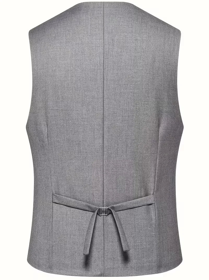 Formeel slim fit herenpak, driestukspak, keuze voor succesvolle herenkleding.