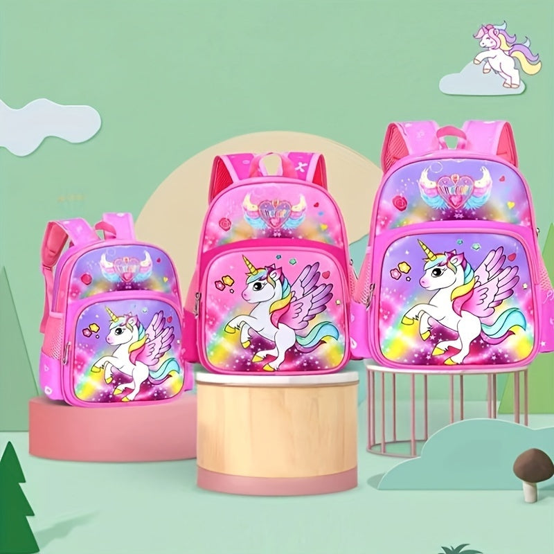 Betoverende roze en paarse magische eenhoorn rugzak, de ultieme schooltas voor jonge dromers.